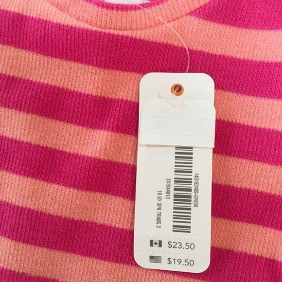 Gymboree Girl's Shirt, Pink, Size 18-24M, Ruffle Cuffs and Bottom - Picture 3 of 3